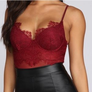 NWT Windsor Pretty Bustier Bodysuit